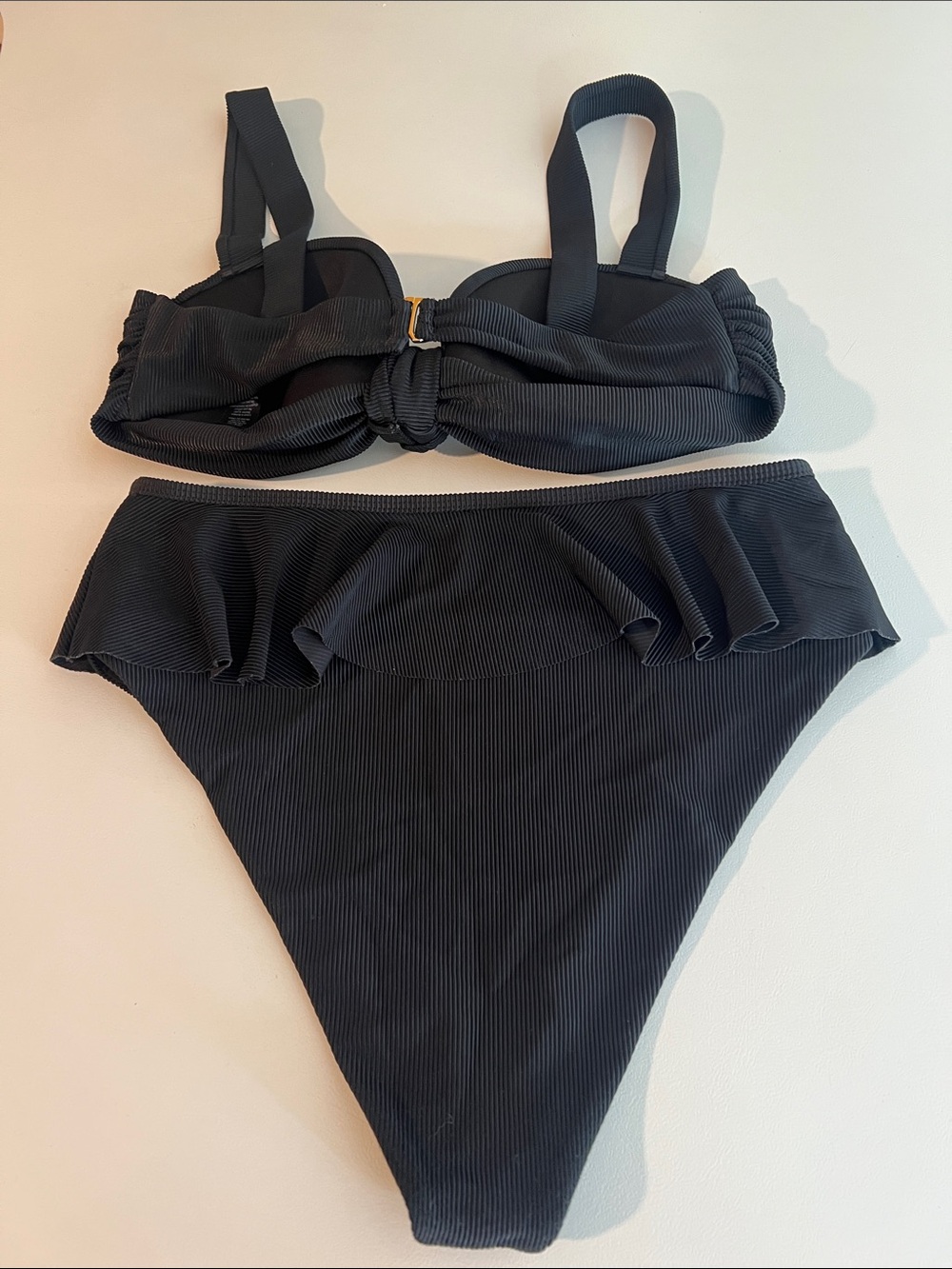 Beach Riot Black Ruffle Knot Bikini Set - Picture 8 of 10